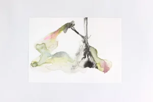 Andréa, Shibari - série 01 - Watercolor