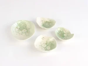 Coupelles porcelaine et or (4 pièces)