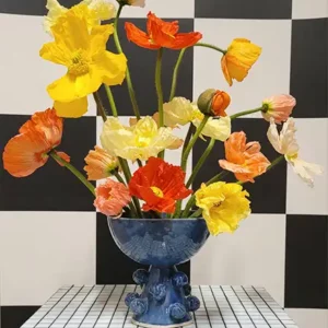 Pom Poms Make Me Happy - reversible vase
