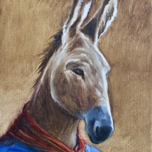 Pogge Asinesque 2024 huile sur toile 27x22cm