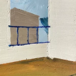 We thought it was just reality, but the feeling in this random Spanish village was as though the ghosts had never left. / oil on wood, 21x30cm, 2025